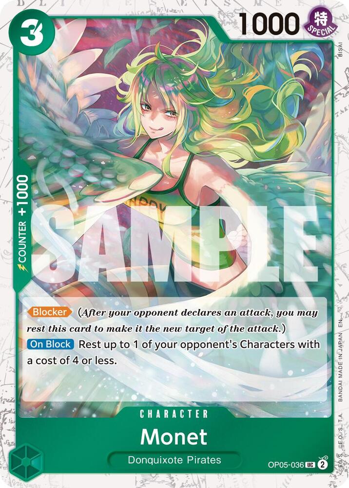 Monet (Pirate Foil) OP05-036 Premium Booster -The Best- Vol. 2 Foil