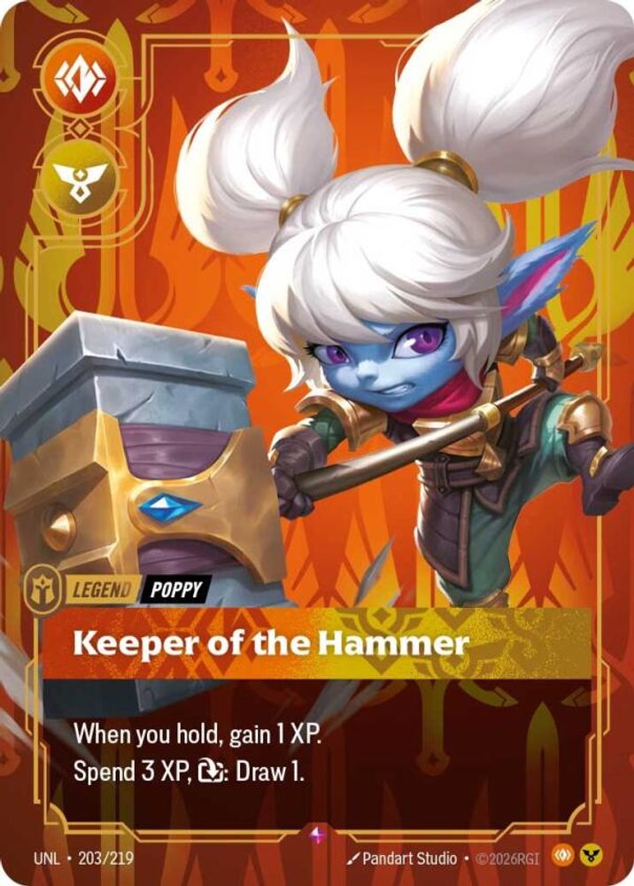 Poppy - Keeper of the Hammer 203/219 Rare Unleashed Foil