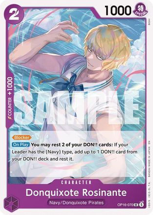Donquixote Rosinante OP16-070 Uncommon The Time of Battle