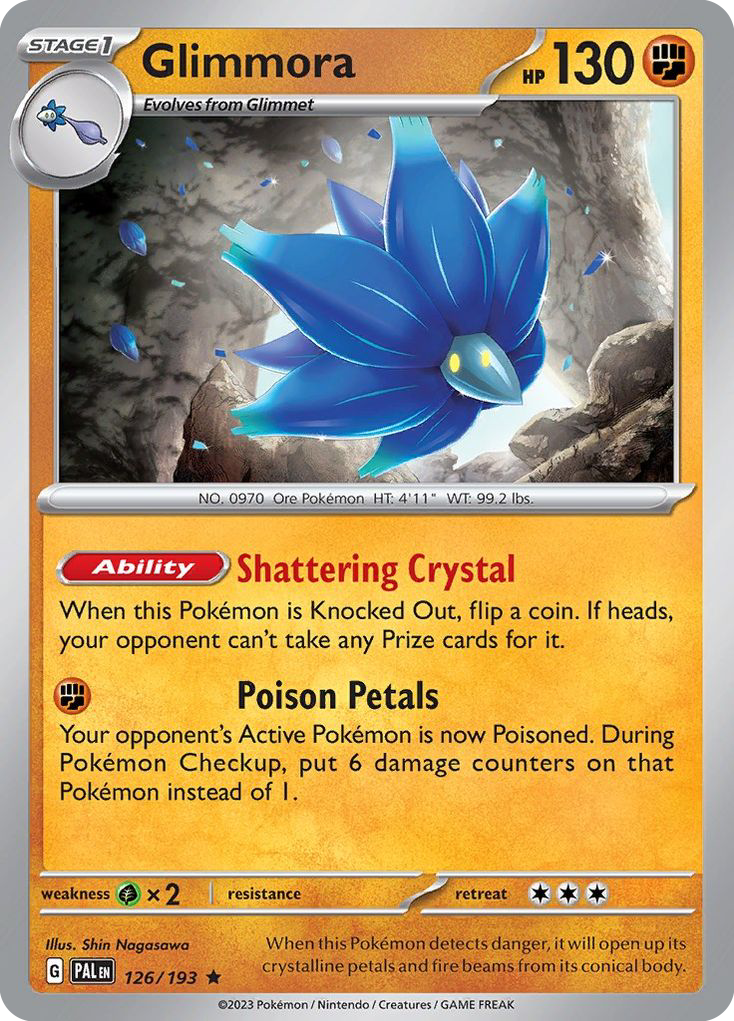 Glimmora 126/193 Rare Paldea Evolved Holo
