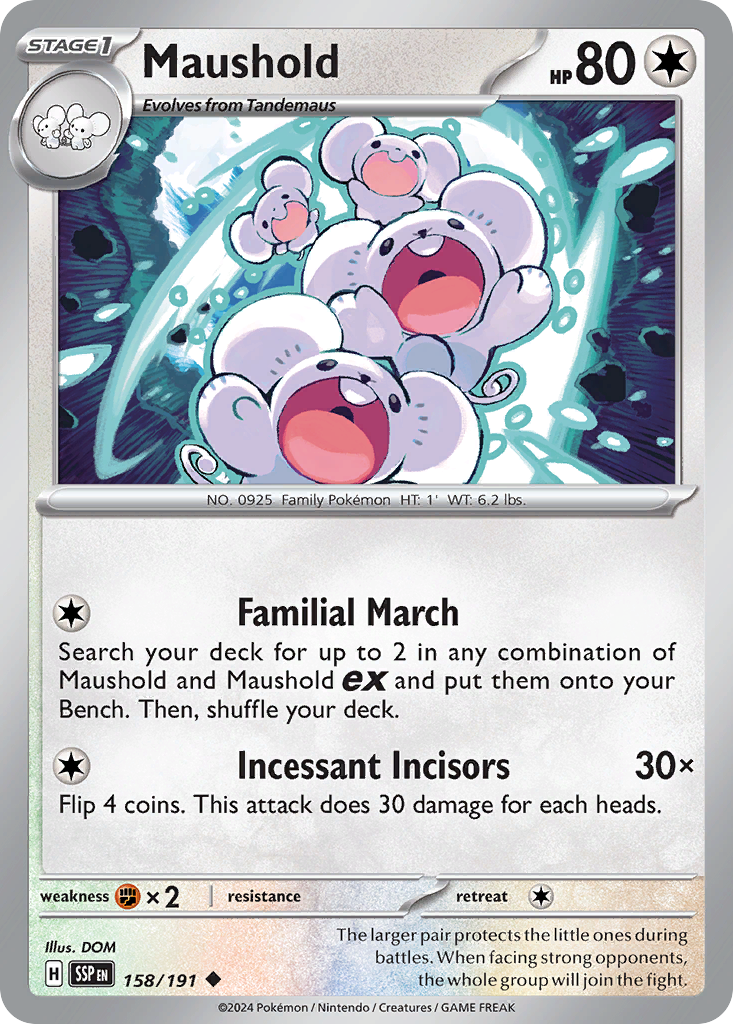 Maushold 158/191 Uncommon Surging Sparks