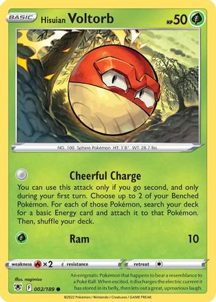 Hisuian Voltorb (Cosmos Holo) 2/189 Holo Promo Deck Exclusives Holo