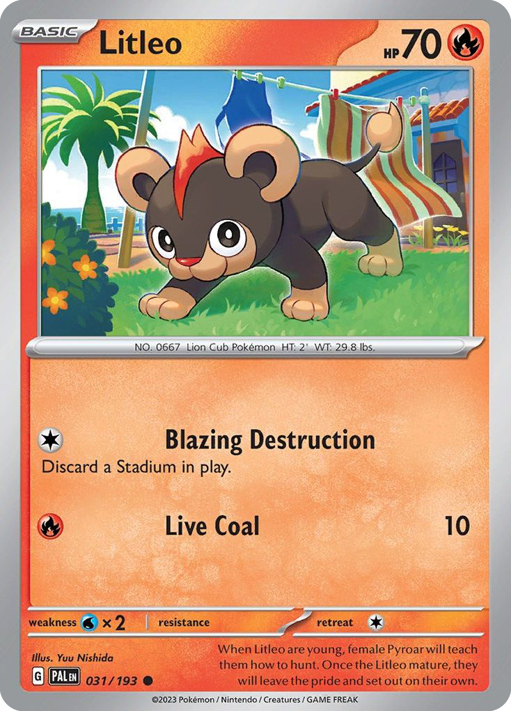 Litleo 031/193 Common Paldea Evolved