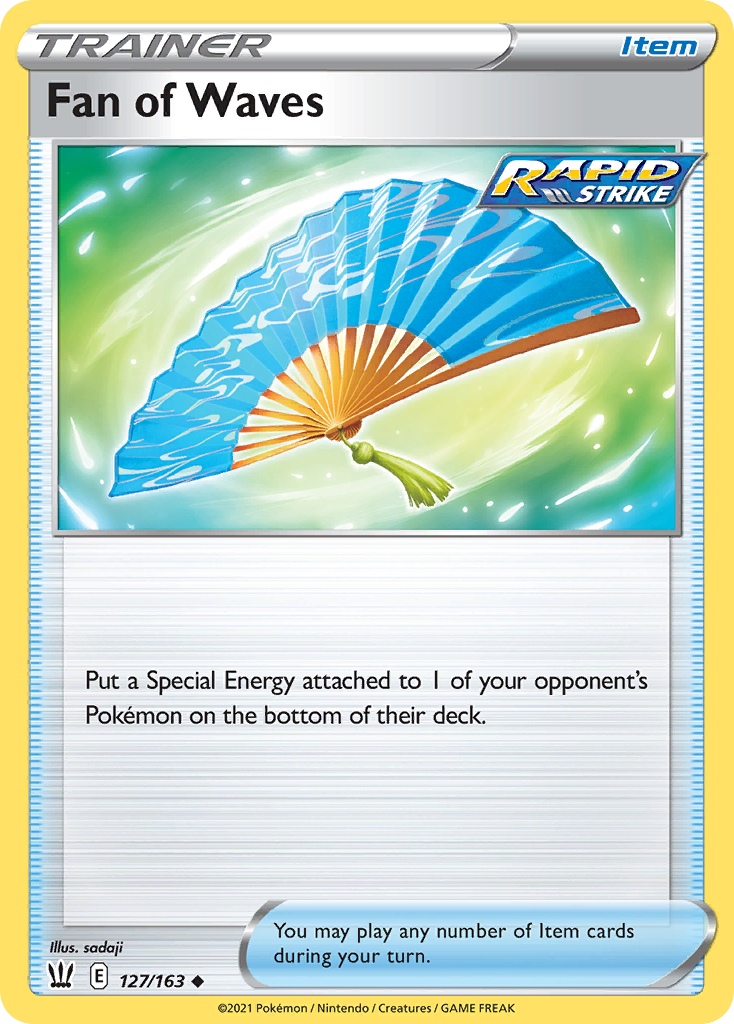 Fan of Waves 127/163 Uncommon Battle Styles