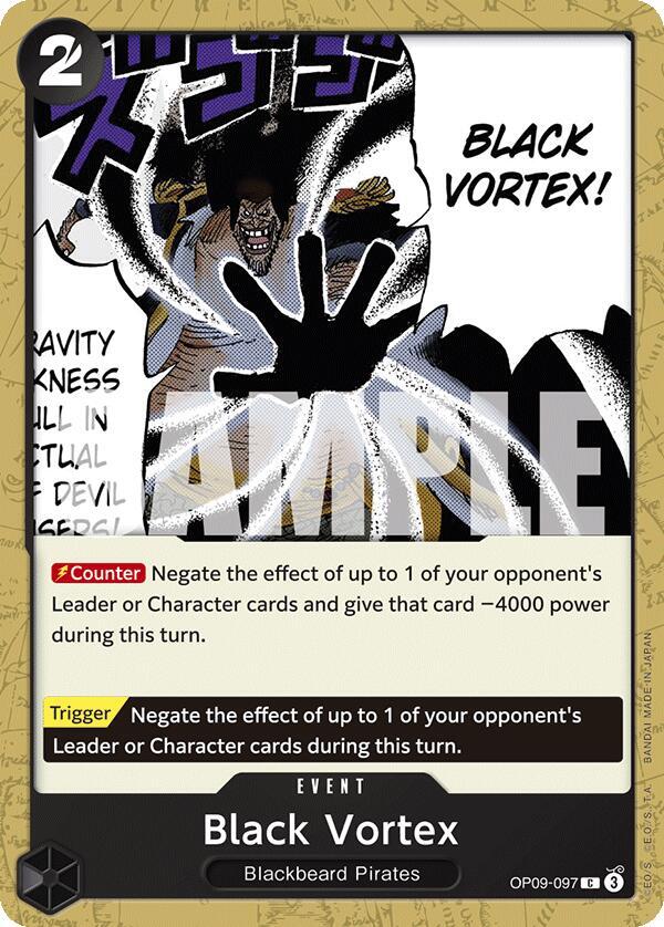 Black Vortex OP09-097 Common Emperors in the New World