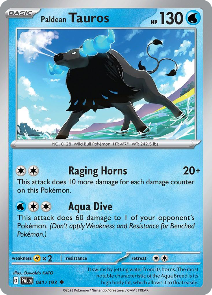 Paldean Tauros 041/193 Uncommon Paldea Evolved