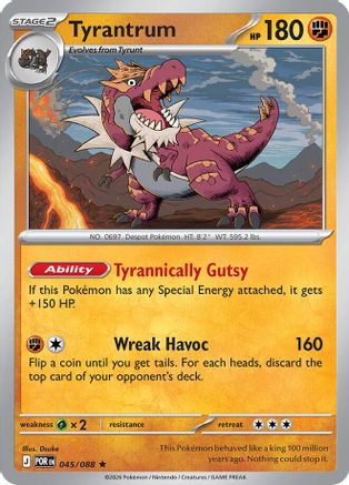 Tyrantrum 045/088 Holo Rare Perfect Order Holo