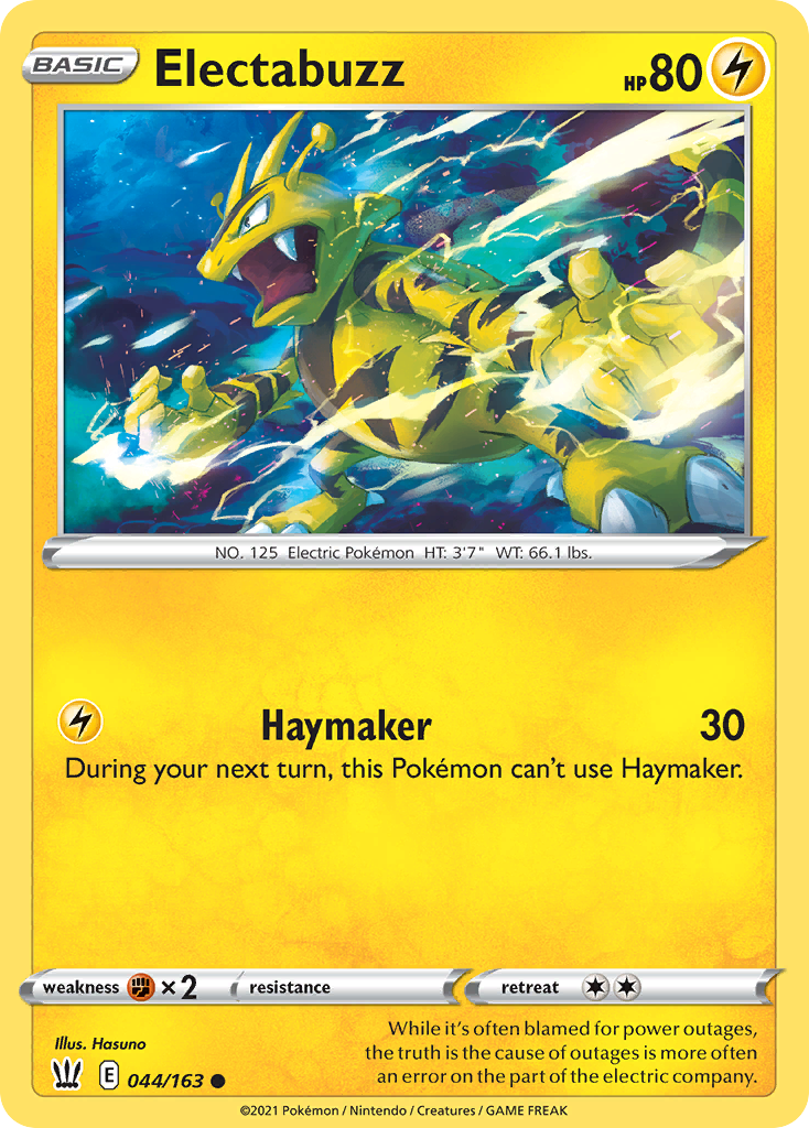 Electabuzz 044/163 Common Battle Styles