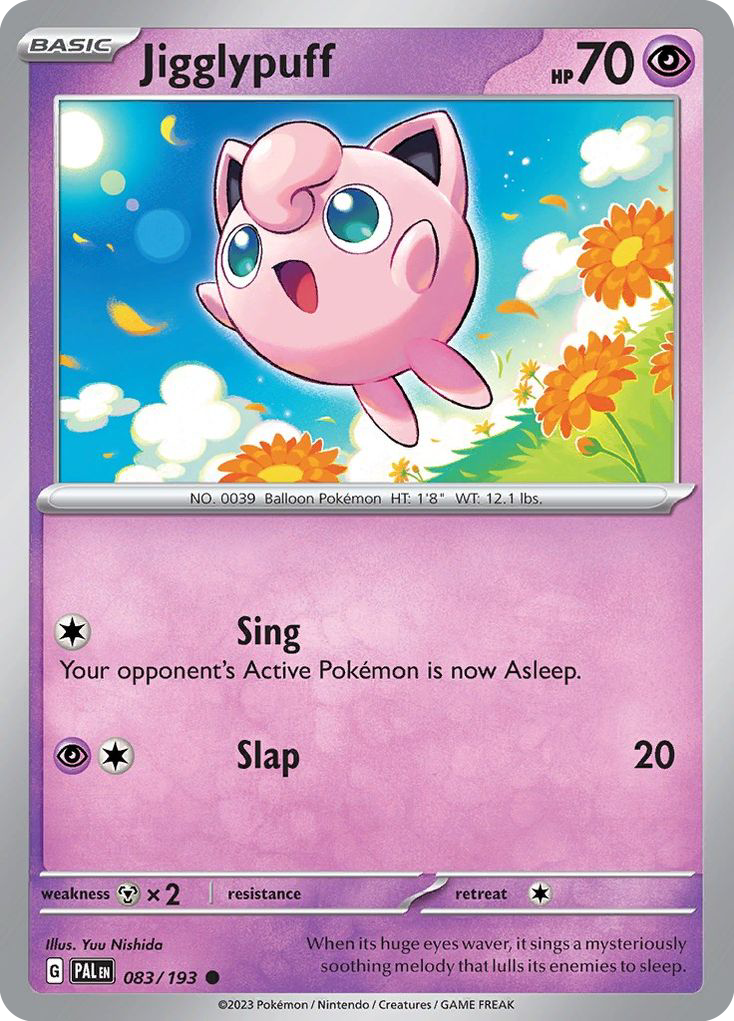 Jigglypuff 083/193 Common Paldea Evolved Reverse Holo