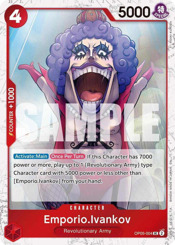 Emporio.Ivankov (Pirate Foil) OP05-004 Premium Booster -The Best- Vol. 2 Foil