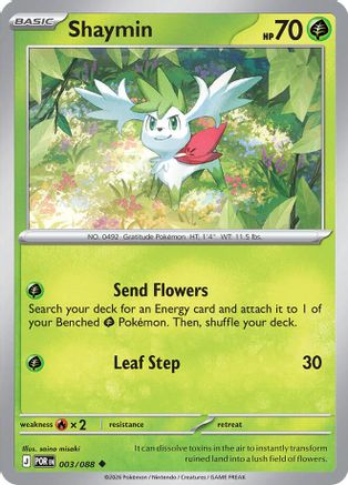 Shaymin 003/088 Uncommon Perfect Order