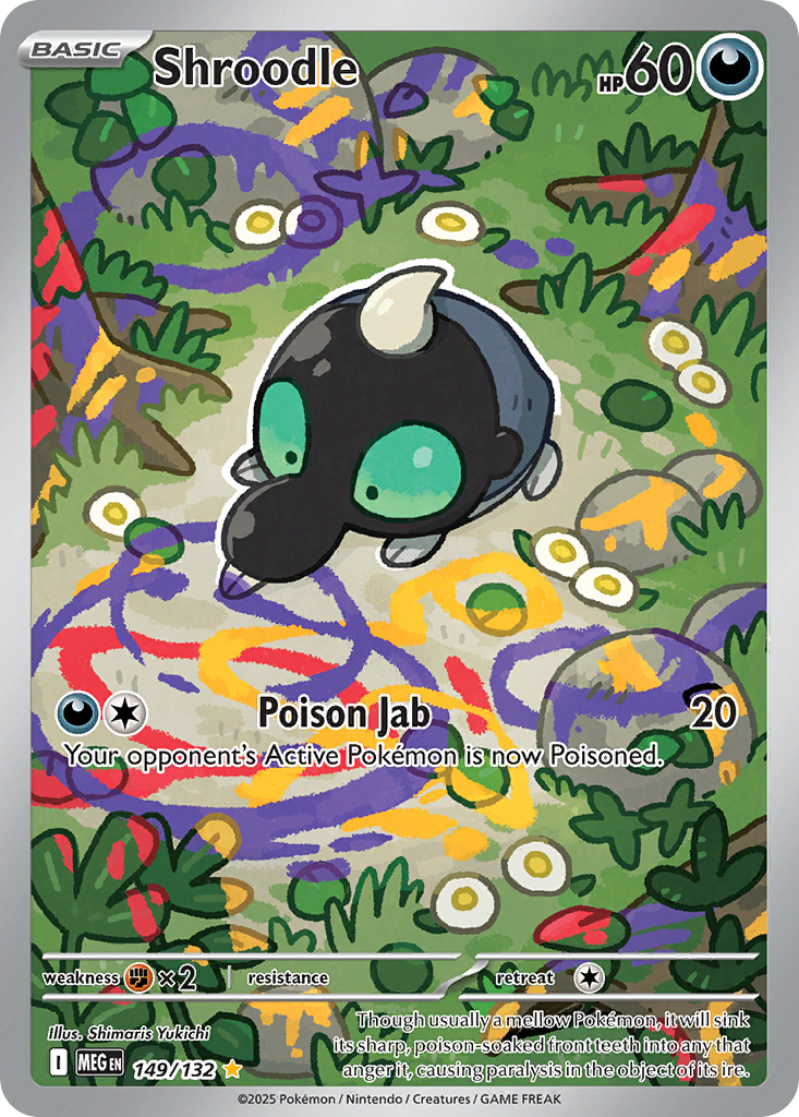 Shroodle 149/132 Illustration Rare Mega Evolution