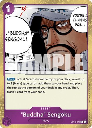 "Buddha" Sengoku OP16-077 Rare The Time of Battle Foil