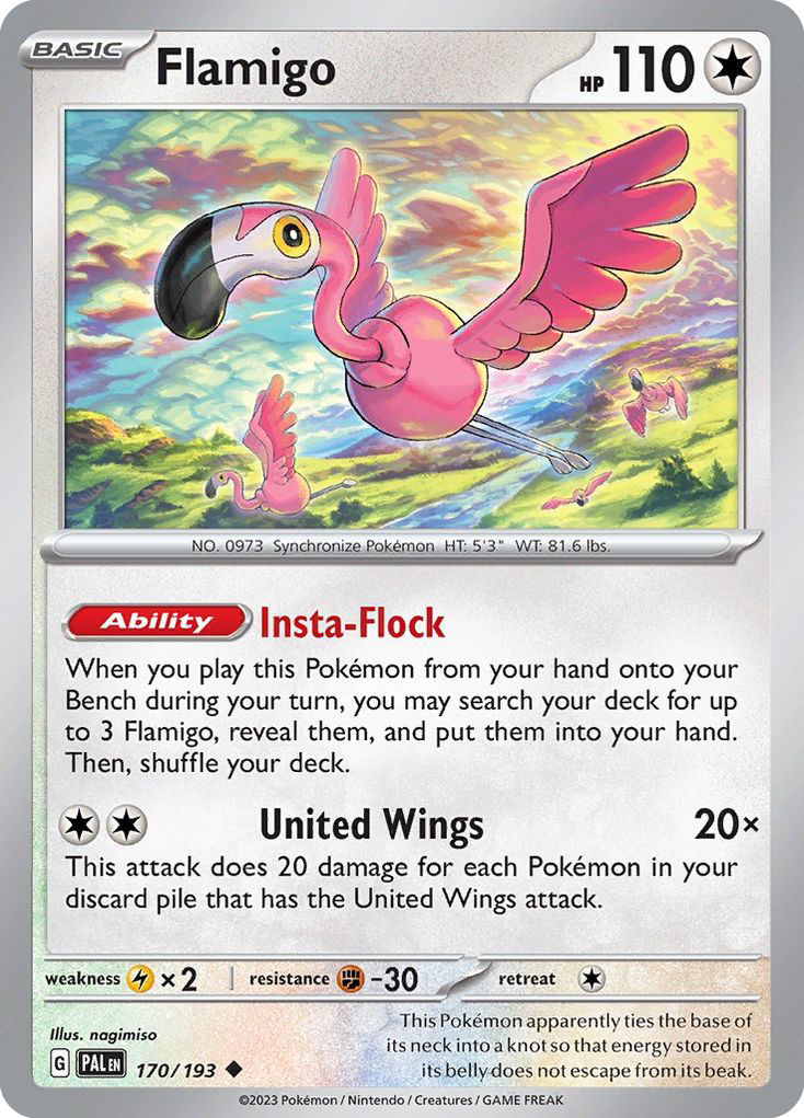 Flamigo 170/193 Uncommon Paldea Evolved