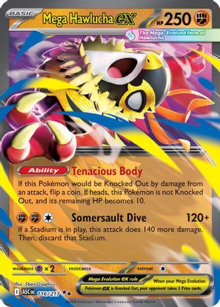 Mega Hawlucha ex 116/217 Double Rare Ascended Heroes
