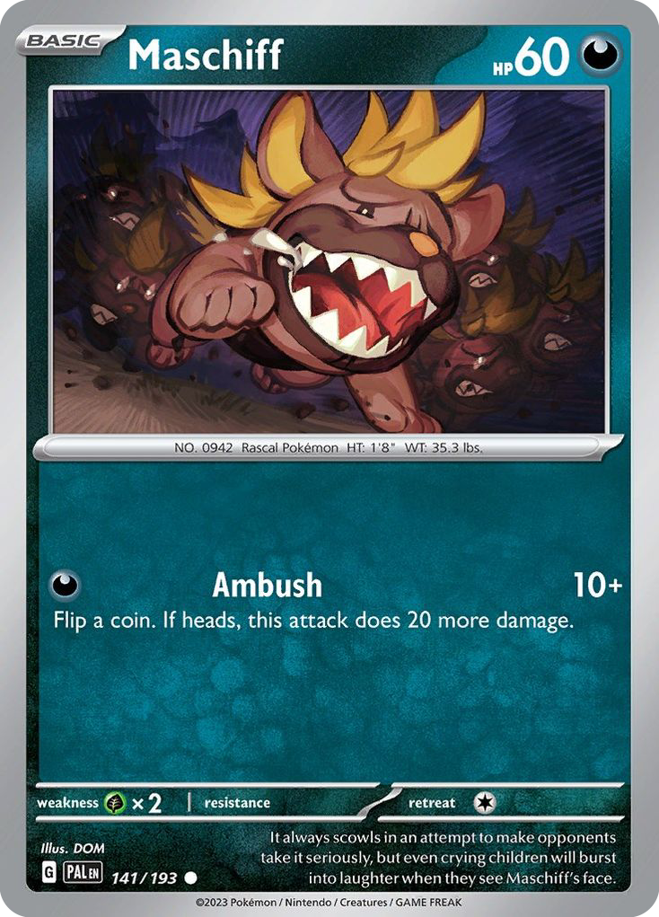 Maschiff 141/193 Common Paldea Evolved