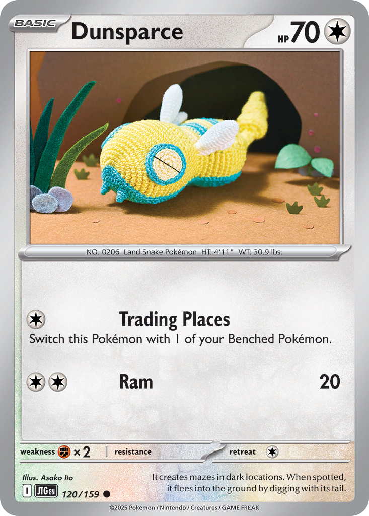 Dunsparce 120/159 Common Journey Together Reverse Holo