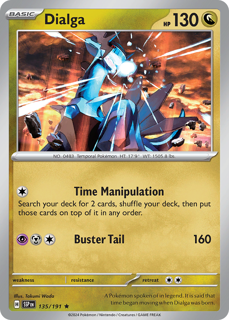 Dialga 135/191 Rare Surging Sparks Holo