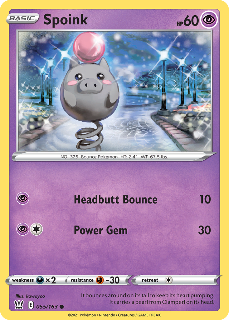 Spoink 055/163 Common Battle Styles