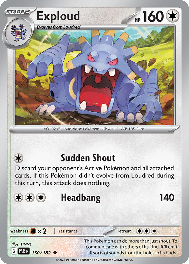 Exploud 150/182 Uncommon Paradox Rift