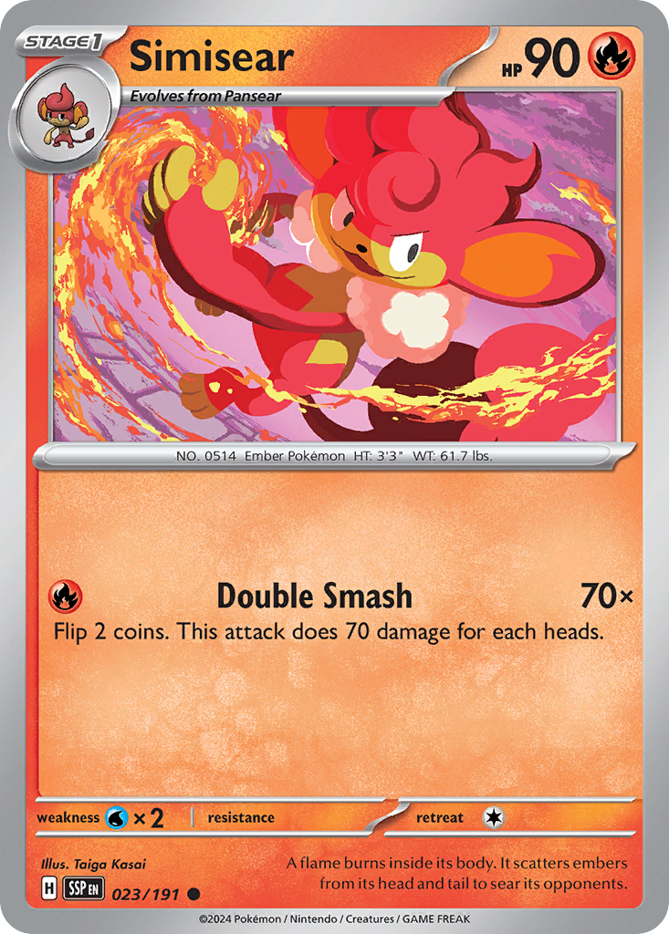 Simisear 023/191 Common Surging Sparks Reverse Holo