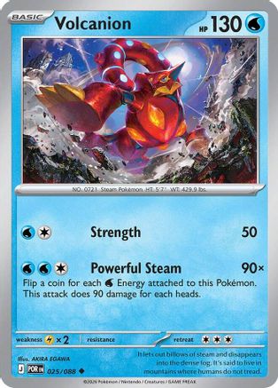 Volcanion 025/088 Uncommon Perfect Order Reverse Holo