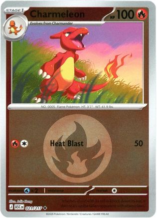 Charmeleon (Energy Symbol Pattern) 021/217 Holo Ascended Heroes Reverse Holo