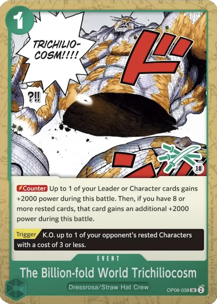 The Billion-fold World Trichiliocosm (Zoro Deck) OP06-038