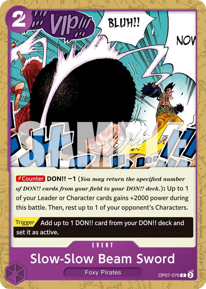 Slow-Slow Beam Sword (Reprint) OP07-076