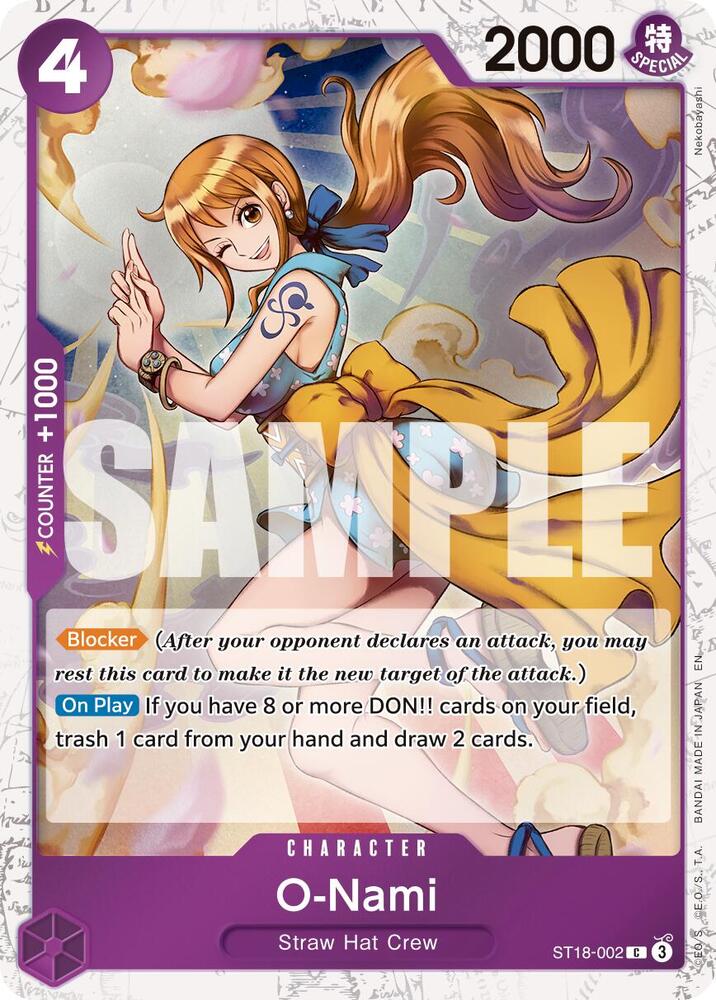 O-Nami (Pirate Foil) ST18-002 Premium Booster -The Best- Vol. 2 Foil