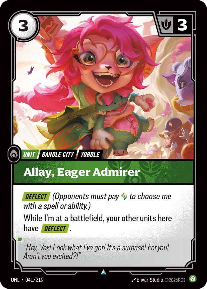 Allay, Eager Admirer 041/219 Uncommon Unleashed Foil