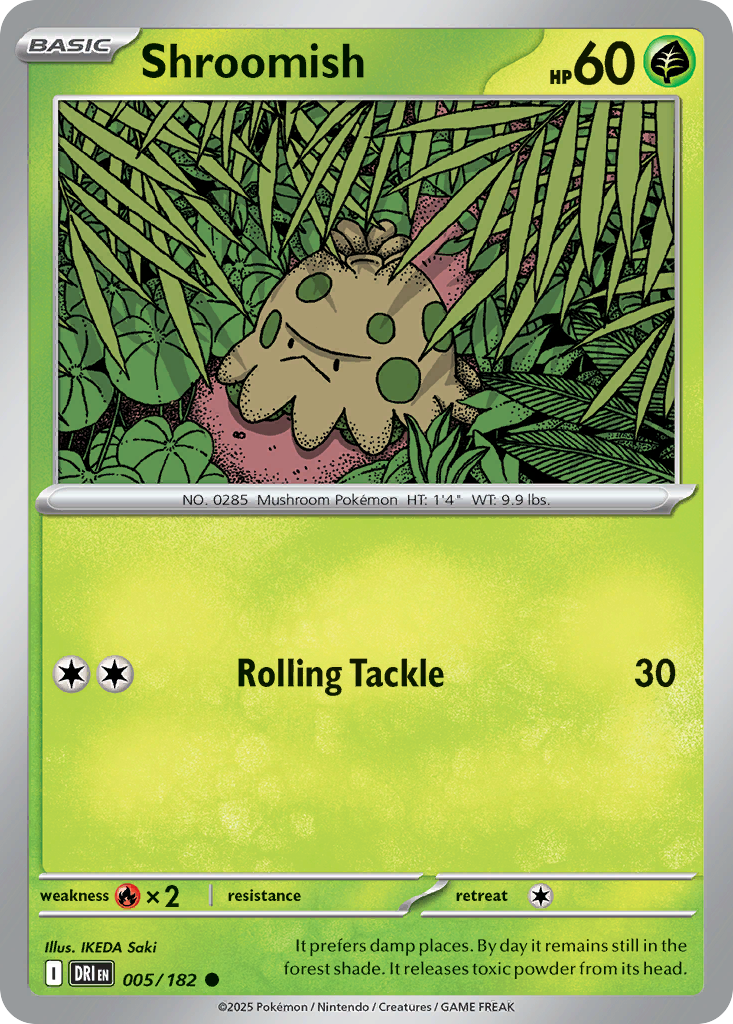Shroomish 005/182 Common Destined Rivals Reverse Holo