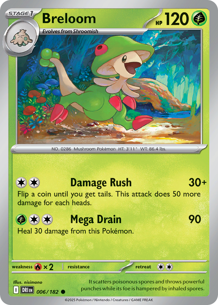 Breloom 006/182 Common Destined Rivals