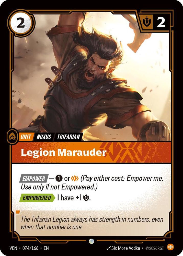 Legion Marauder 074/166 Common Vendetta Foil