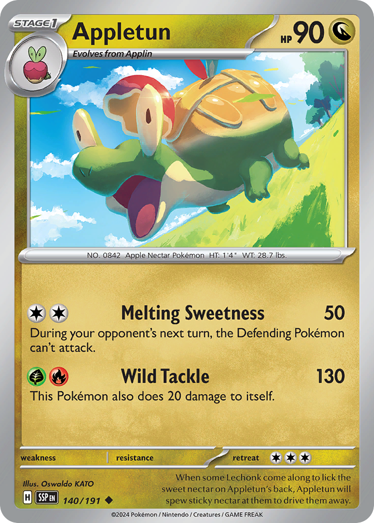 Appletun 140/191 Uncommon Surging Sparks