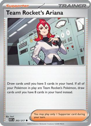 Team Rocket's Ariana 202/217 Uncommon Ascended Heroes Reverse Holo
