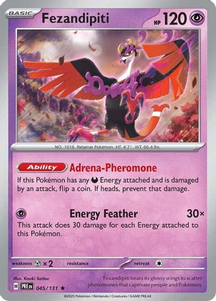 Fezandipiti 045/131 Holo Rare Prismatic Evolutions Holo