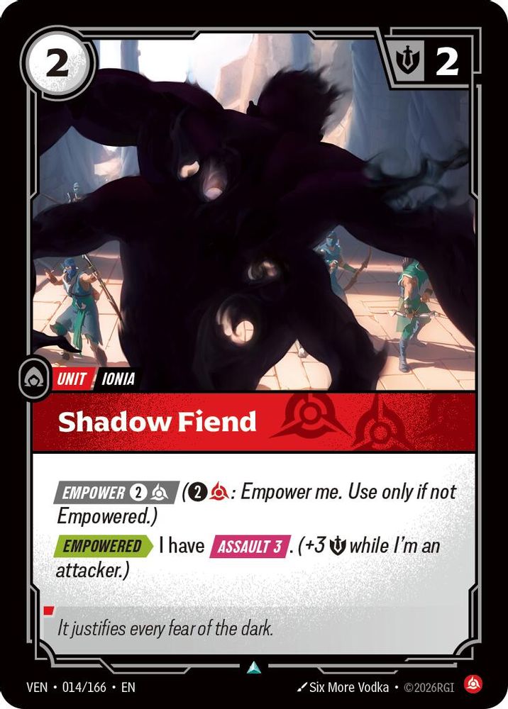 Shadow Fiend 014/166 Uncommon Vendetta Foil