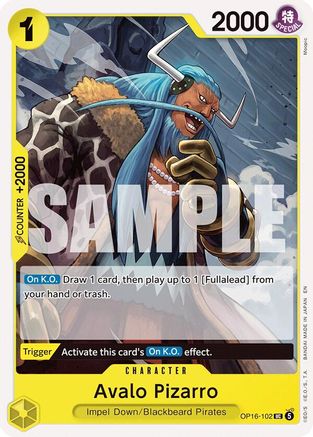 Avalo Pizarro OP16-102 Uncommon The Time of Battle