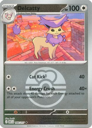 Delcatty (Love Ball) 166/217 Uncommon Ascended Heroes Reverse Holo