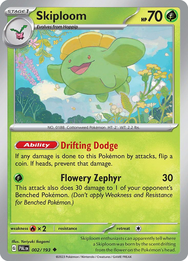 Skiploom 002/193 Uncommon Paldea Evolved