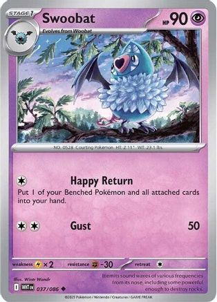 Swoobat 037/086 Uncommon White Flare