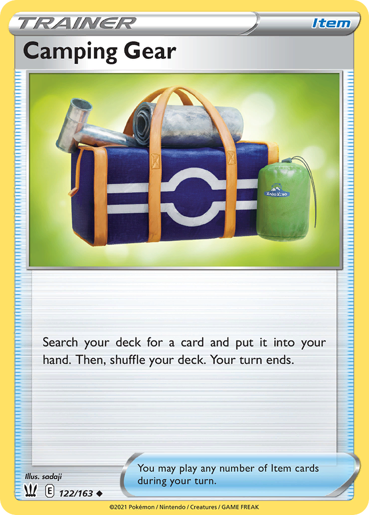 Camping Gear 122/163 Uncommon Battle Styles Reverse Holo