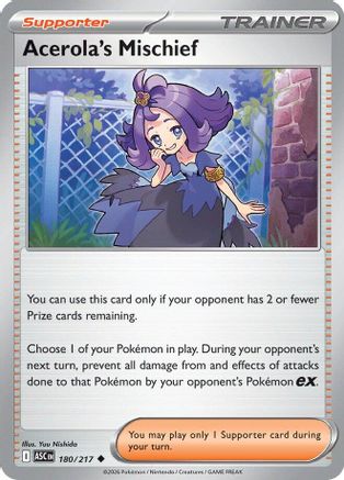 Acerola's Mischief 180/217 Uncommon Ascended Heroes