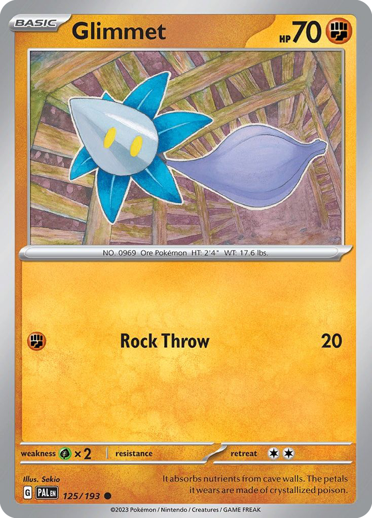 Glimmet 125/193 Common Paldea Evolved Reverse Holo