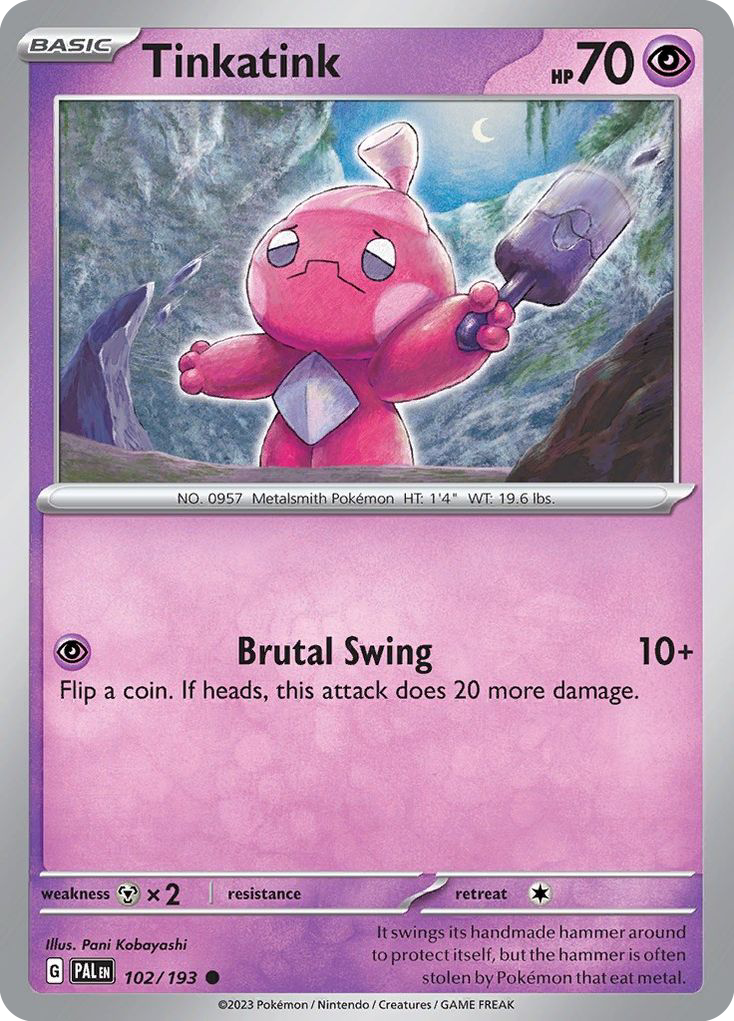 Tinkatink 102/193 Common Paldea Evolved