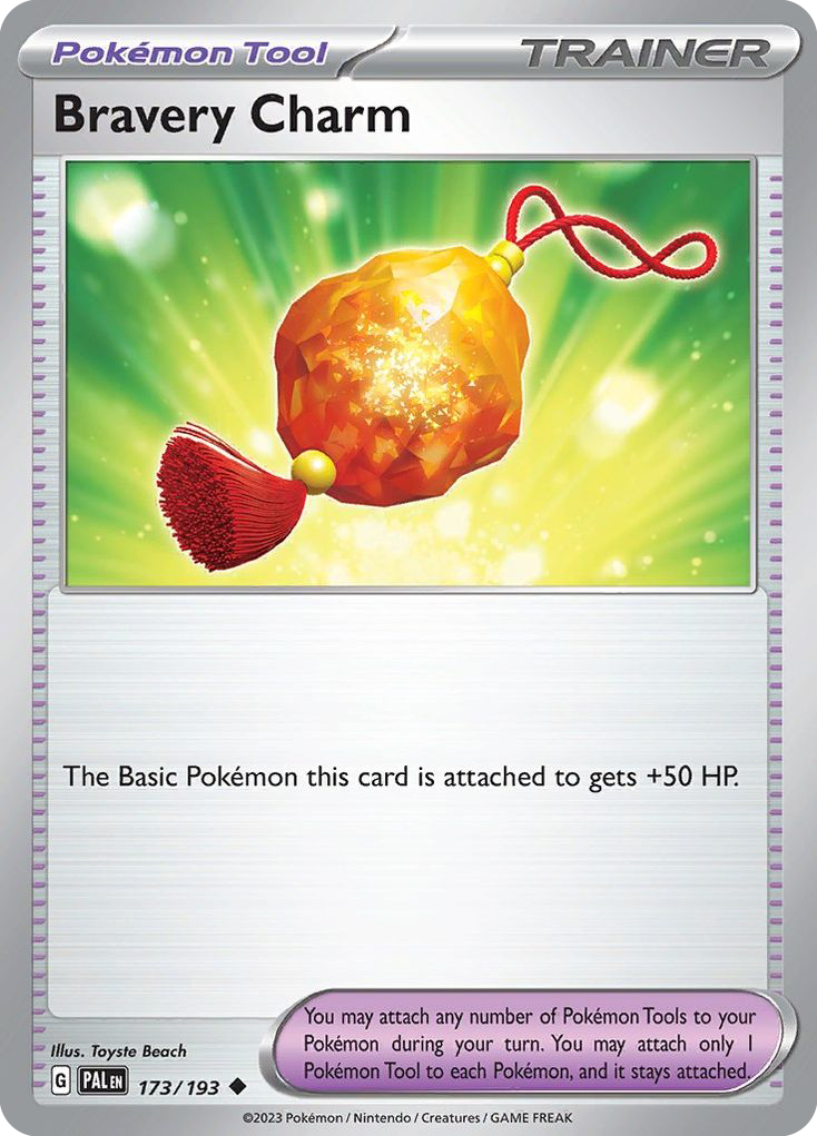 Bravery Charm 173/193 Uncommon Paldea Evolved Reverse Holo