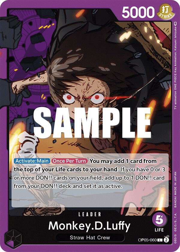 Monkey.D.Luffy (060) OP05-060 Leader Awakening of the New Era