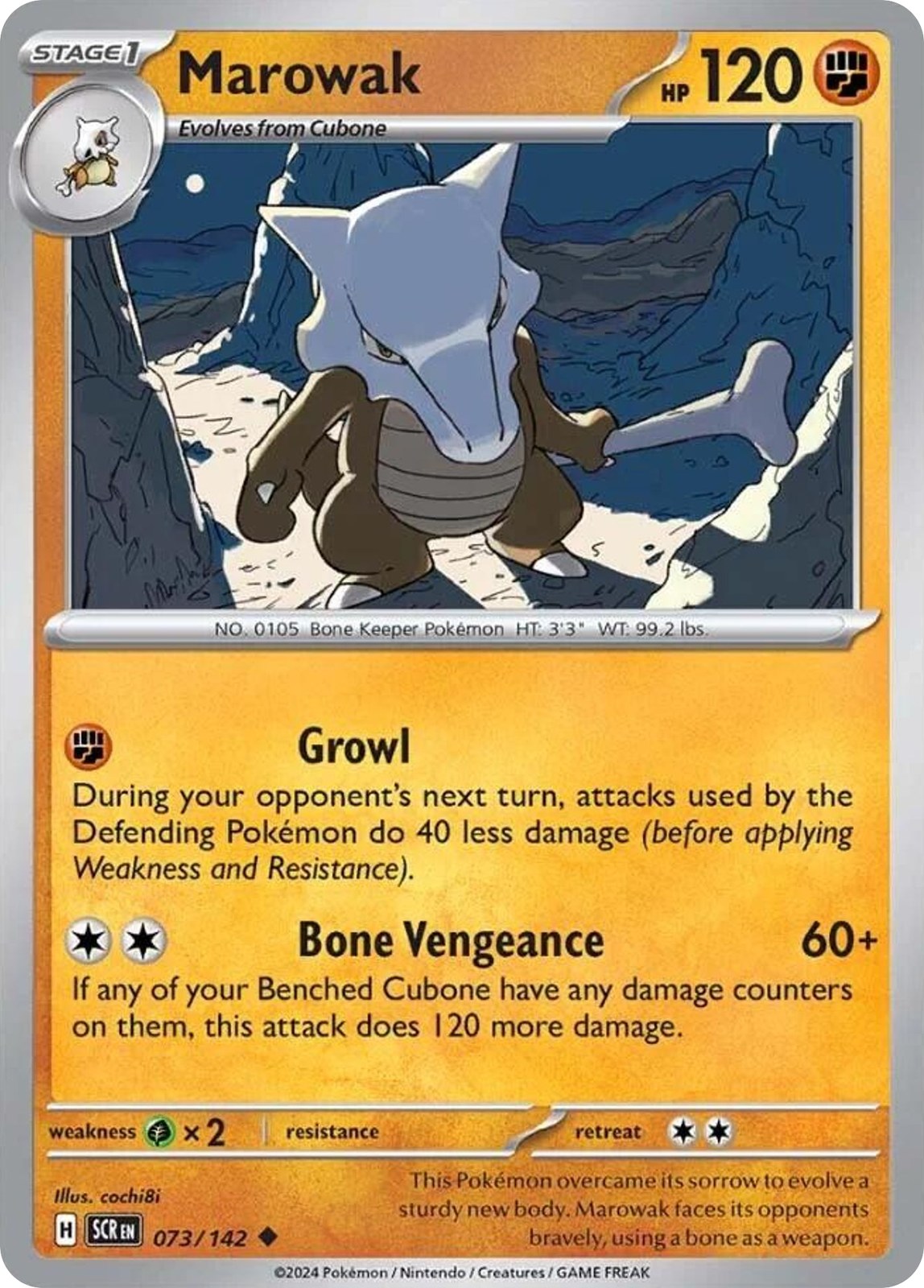 Marowak 73/142 Uncommon Stellar Crown