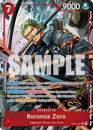 Roronoa Zoro (Alternate Art) EB04-007 Adventure on Kami's Island